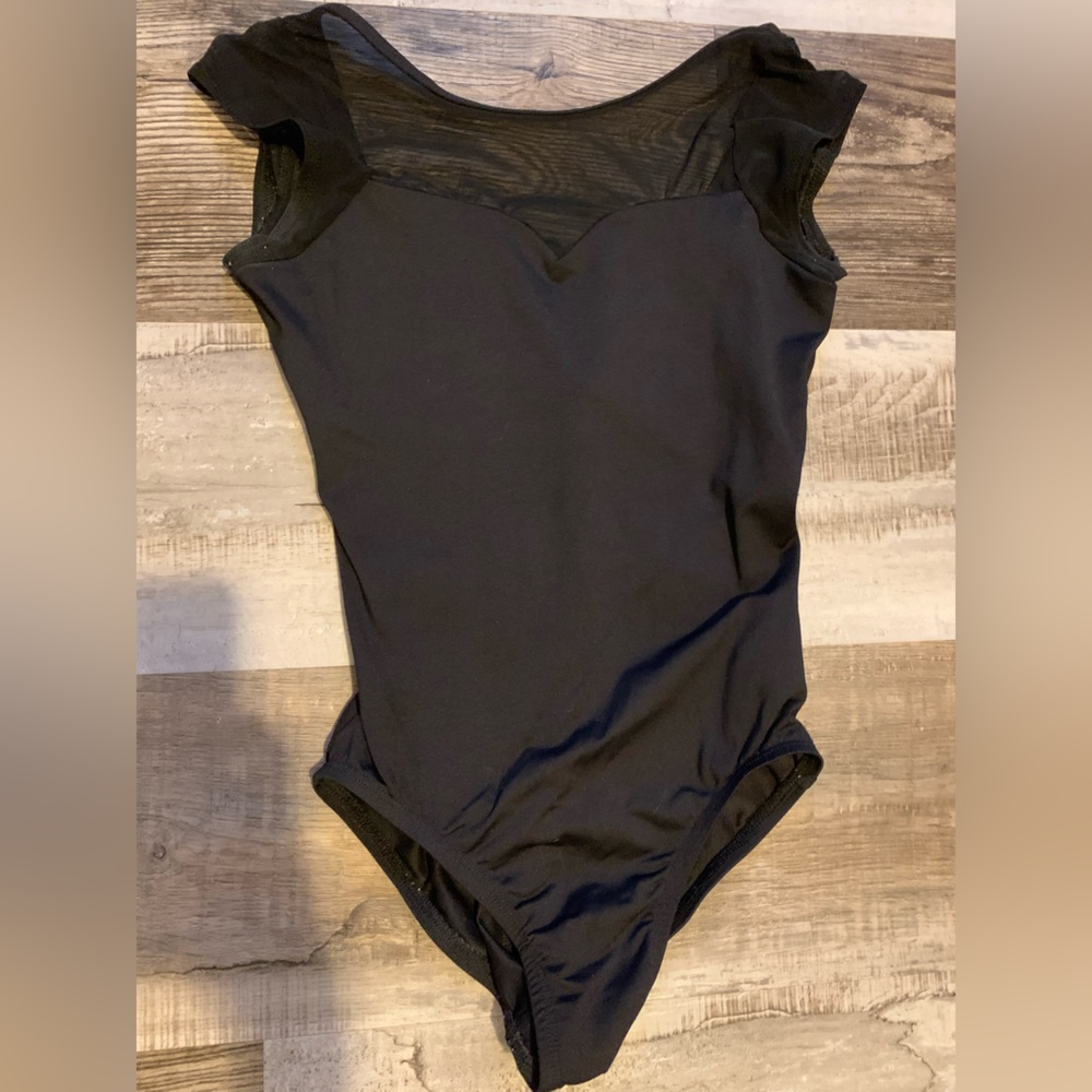 Suffolks Dancewear black leotard. Adult small.
